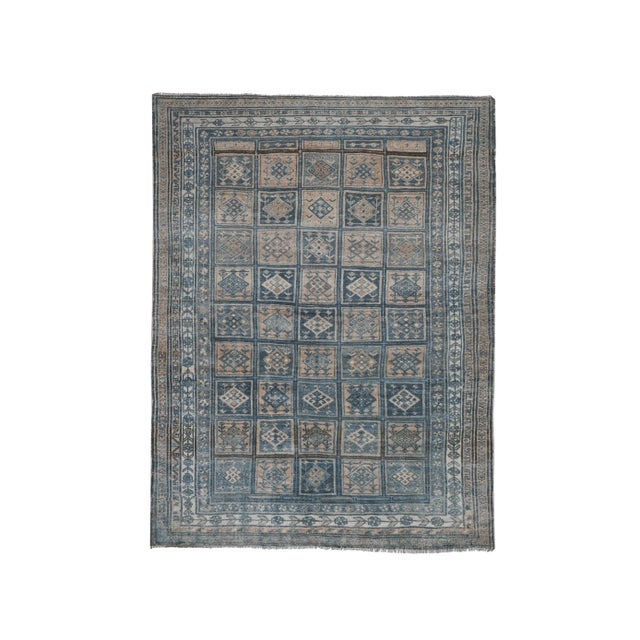 Distressed Low Pile Caucasian Rug For Sale - Image 13 of 13