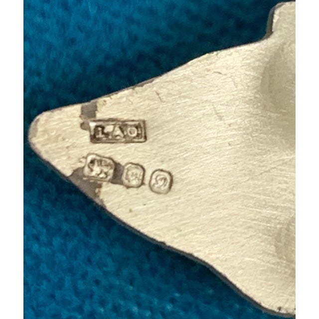 English Sterling & Enamel Flower Necklace, London, 1978 For Sale - Image 15 of 18