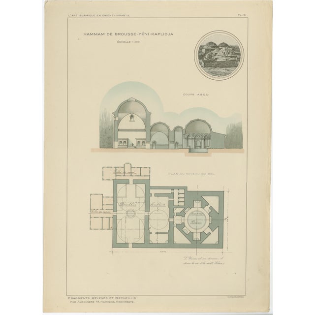 Alexandre M. Raymond, Bursa Thermal Baths, 1924, Paper For Sale - Image 3 of 13