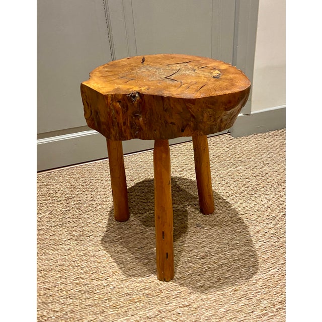 Vintage Sculptural Wood Stools, 1970s, Set of 2 For Sale - Image 9 of 13
