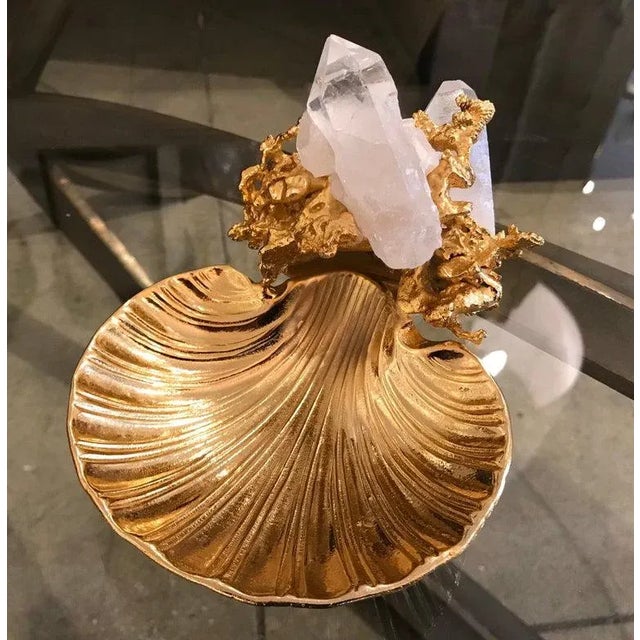 Claude Victor Boeltz French Gold Bronze Dish Sculpture For Sale In New York - Image 6 of 8