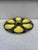 French faience black and yellow oyster plate signed Quimper, circa 1940.