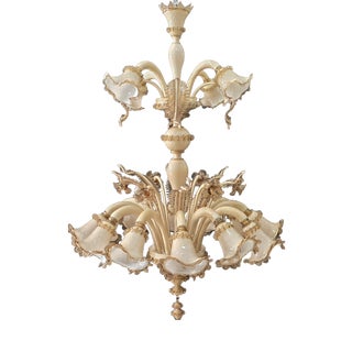 Vintage Murano Chandelier, 1980s For Sale