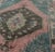 Mid 20th Century Teal, Brown & Salmon-Colored Vintage Turkish Oushak Rug With Geometric Medallion For Sale - Image 5 of 7