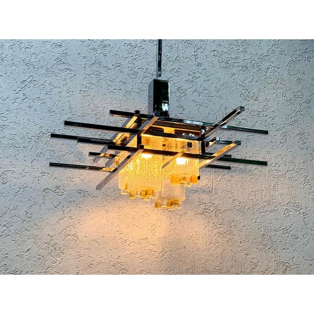 Black Chandelier attributed to Albano Poli for Poliarte, 1970 For Sale - Image 8 of 18