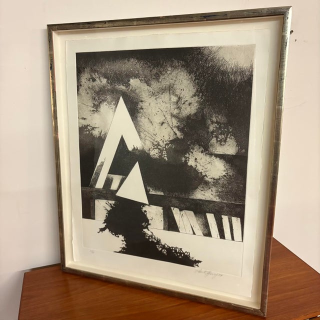 Abstract Robert Sperry 1984 Framed Etching For Sale - Image 3 of 12