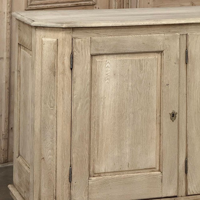 Early 20th Century Antique Rustic European Stripped Oak Buffet ~ Credenza For Sale - Image 5 of 18