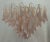 Mid-Century Modern Round Light Pink and White Murano Art Glass Chandelier, 2000 For Sale - Image 3 of 10