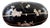 Japanese Hand-Carved Melon Form Black Lacquer Box With Mother of Pearl Inlay For Sale