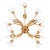 Gold Large Wall Sconce with Glass Flowers by Hans Kögl, 1960s For Sale - Image 8 of 8