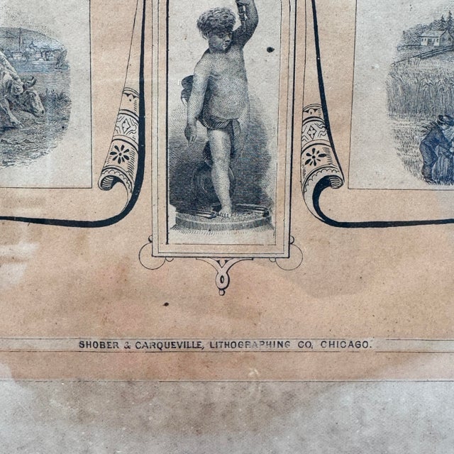 Original 1884 agricultural fair diploma, issued by the Northern Indiana and Southern Michigan Agricultural Society for the...