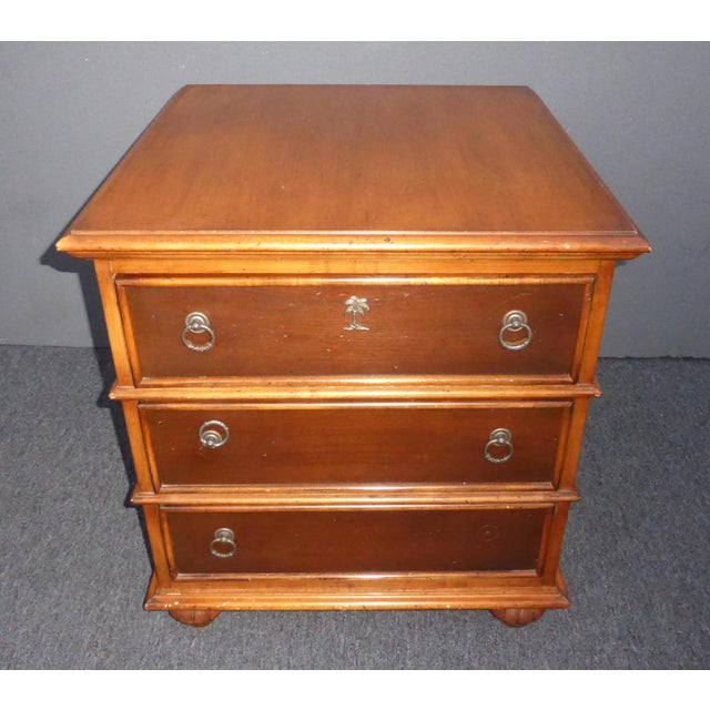 Vintage Tommy Bahama Solid Wood Three Drawer Nightstand Chairish