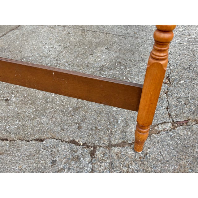 Brown Vintage Twin Size Jenny Lind Spindle or Spool Bed For Sale - Image 8 of 16