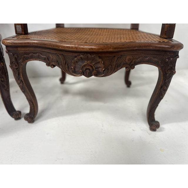 Regency Style Armchairs in Natural Wood, 1800s, Set of 2 For Sale - Image 14 of 18