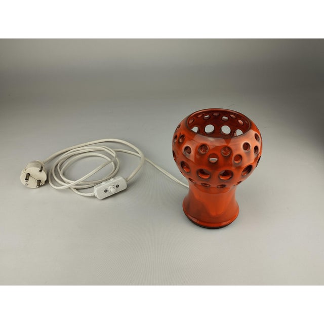 Ceramic Small Ceramic Table Lamp by Johan Ove Brandels, Sweden, 1970s For Sale - Image 7 of 11