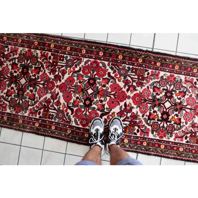 1930s Handmade Antique Persian Malayer Runner 2.8' X 8.8' For Sale In New York - Image 6 of 13