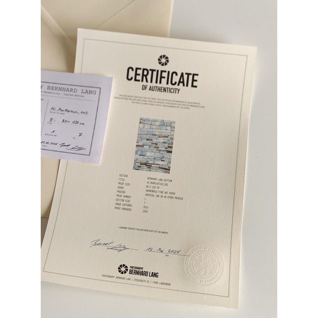 Blue "AV_MarPlastico_002" Contemporary Limited Edition Fine Art Photograph Print by Bernhard Lang For Sale - Image 8 of 9