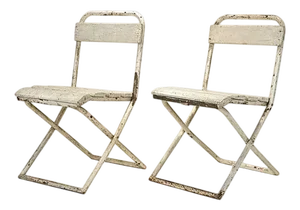 Garden Chairs in Metal by Erich Dieckmann, Germany, 1930, Set of 2