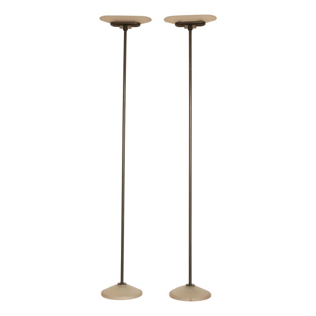 Jill Floor Lamps by Perry A. King, Santiago Miranda & Gianluigi Arnaldi for Arteluce, 1980s, Set of 2 For Sale