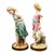 An outstanding and rare pair of Royal Worcester glazed Parian porcelain figures modelled by James Hadley, capturing...