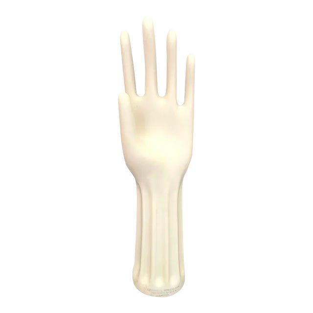 Vintage 1979 Porcelain Glove Form For Sale