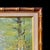 Wood Vintage Signed Natural Landscape Oil Painting W/ Faux Bamboo Gilt Frame For Sale - Image 7 of 9