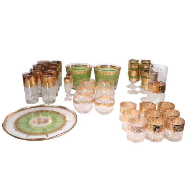 Mid 20th Century Set of Mid Century Cuyler Skylyte Barware Glasses - 33 pcs For Sale - Image 10 of 17