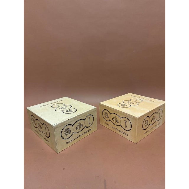 1950s Storage Boxes from Thiriez and Cartier-Bresson, 1950, Set of 2 For Sale - Image 5 of 11
