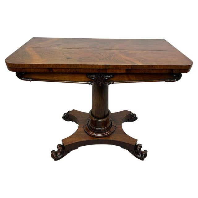 Antique Card Table, 1880 For Sale - Image 12 of 12