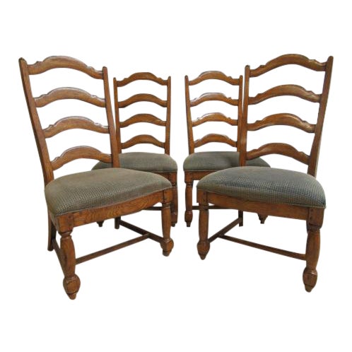 Thomasville Country Craftsman Rustic Dining Room Ladder Back Side