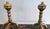 Metal Pair of Handmade Italian Solid Brass Fireplace Andirons For Sale - Image 7 of 7