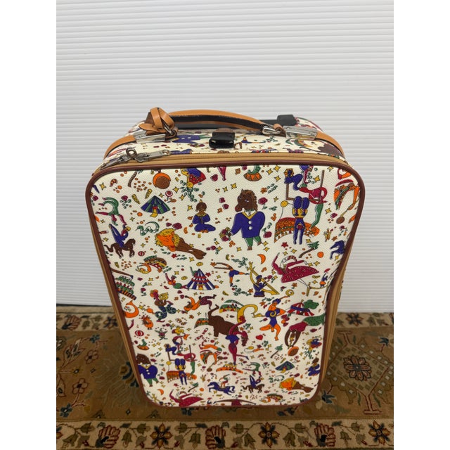 Piero Guidi Magic Circus Trolley Travel Bag, White For Sale - Image 4 of 13
