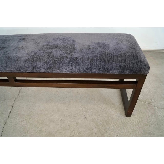 2000’s Postmodern Sled Bench in Chenille For Sale - Image 10 of 12