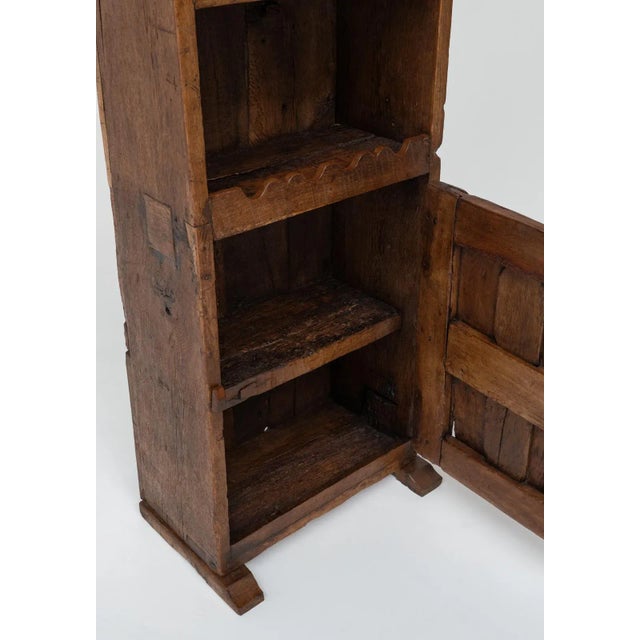 Rustic Folk Art Travail Populaire Cabinet, France, 19th Century For Sale - Image 10 of 12