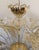 Traditional Venetian Transparent and Gold Murano Glass Chandelier With Flowers and Leaves For Sale - Image 3 of 9