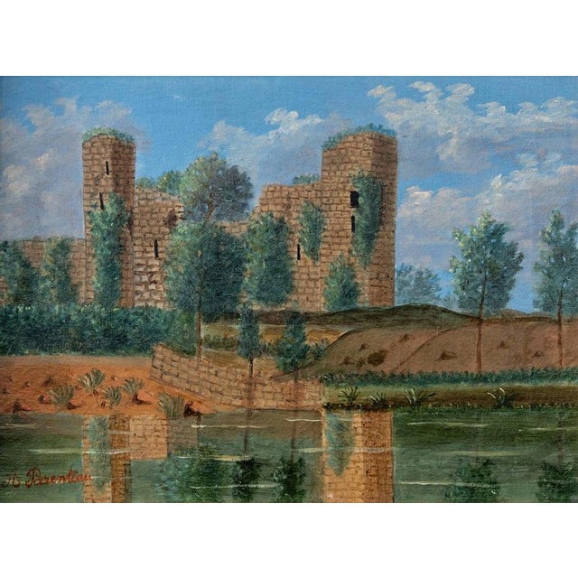 A late 19th-century oil painting on canvas by the French artist Amélie Parenteau (1835-1923). The composition depicts a...