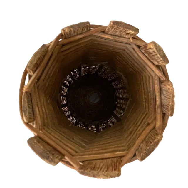 Mid 20th Century Vintage Handmade, Malaysian Fishing Basket For Sale - Image 5 of 7