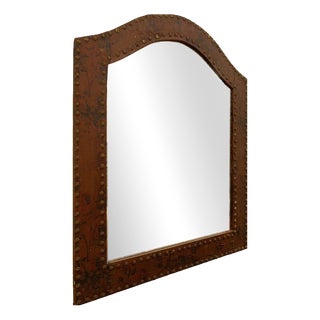 Mid-Century Flower Studded Mirror For Sale