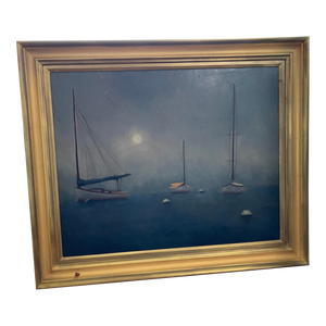 Gary Korlin “Harbor Morning” Signed Original Oil Painting