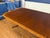 Wood Traditional Multi-Banded Mahogany Double Pedestal Dining Table - Showroom Sample For Sale - Image 7 of 15