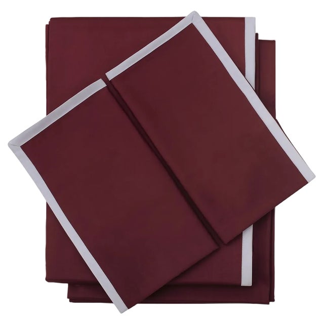 Cordonetto Red Bed Set by Chiara Mennini for Midsummer Milano, Set of 4 For Sale