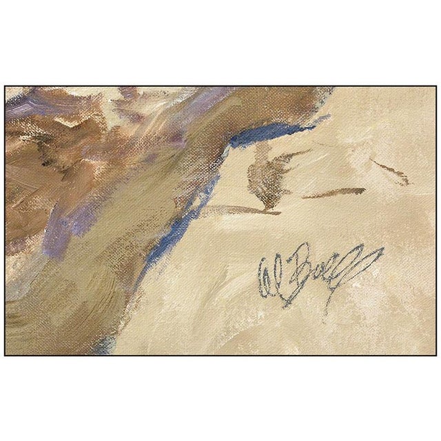 Contemporary Mid 20th Century Painting the Surf, Al Buell For Sale - Image 3 of 4