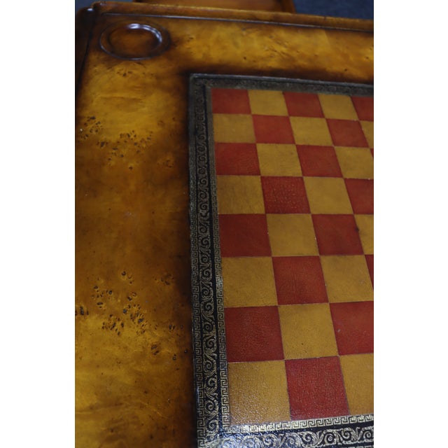 Theodore Alexander Walnut Game Table For Sale - Image 14 of 16