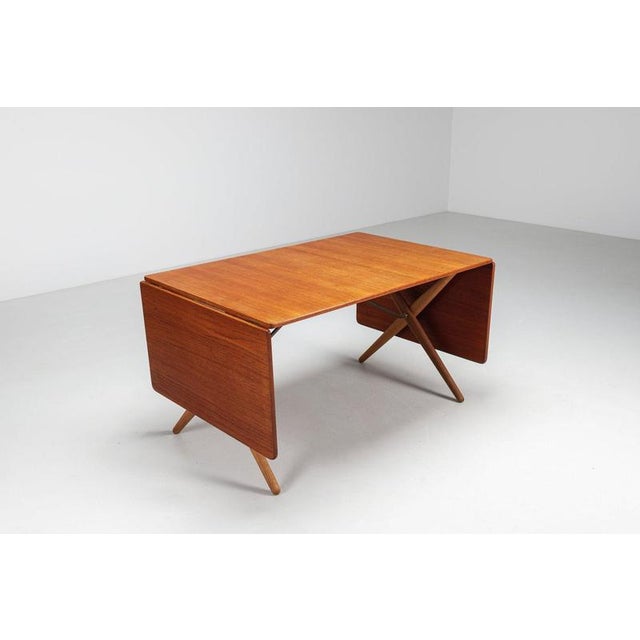 Model AT-309 Dining Table in Teak by Hans Wegner for Andreas Tuck, Denmark, 1952 For Sale - Image 16 of 18