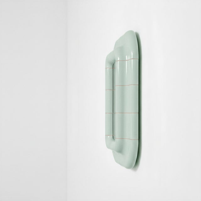 Not Yet Made - Made To Order Lola Mirror in Pastel Mint by Tilecito For Sale - Image 5 of 7
