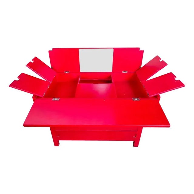 Mid-Century Modern Unending Dressing Table by Ernesto Radaelli for Saporiti 1970 For Sale - Image 3 of 12