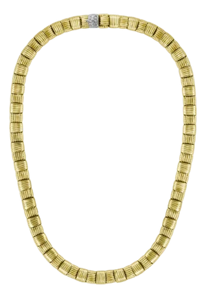 Roberto Coin Appassionata Necklace in 18 Karat Gold 70 Grams and Diamonds