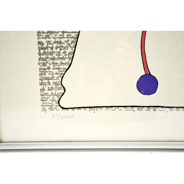 Peter Schmidt, Flowing in the Right Direction, 1971, Lithograph, Framed For Sale - Image 6 of 9