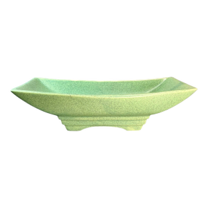 Mid-Century McCoy Green Speckled Art Pottery Planter