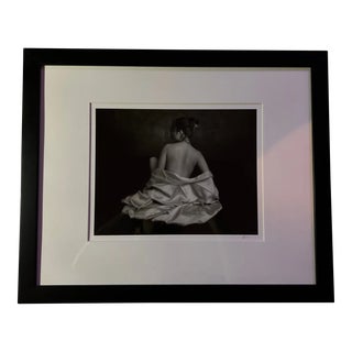 Russell Levin, Black and White Photograph, Portrait of Jessica, 2003, Matted & Framed For Sale